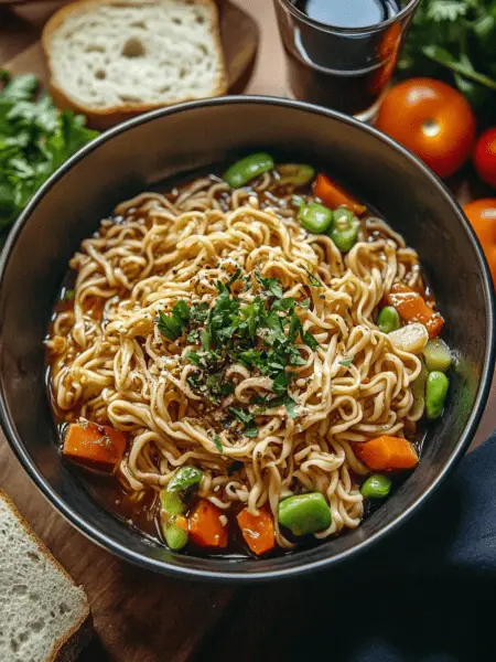 Easy Saucy Ramen Noodles