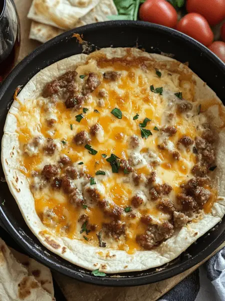 Cheesy Sausage Breakfast Burritos