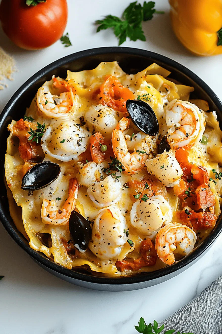 Seafood Lasagna – Dishes Recipe