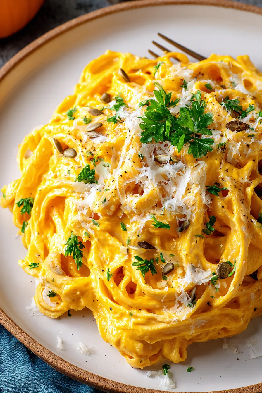 Rich Creamy Baked Pumpkin Alfredo – Dishes Recipe