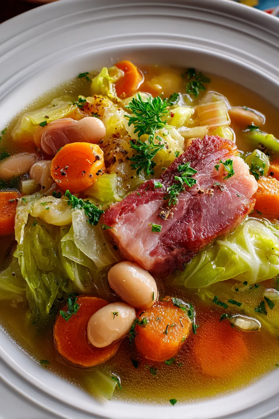 Bean and Cabbage Soup with Smoked Ham Hock – Dishes Recipe