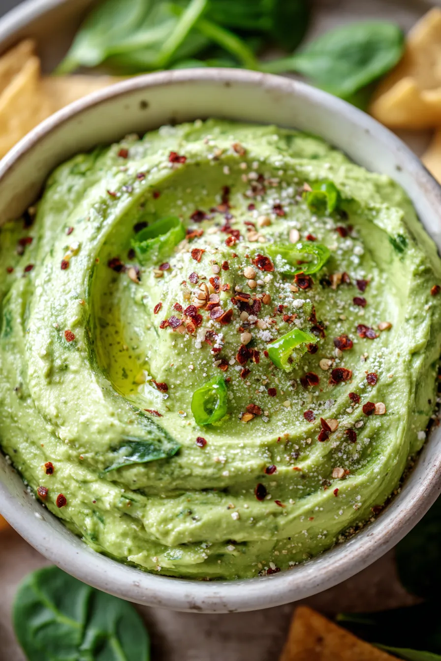 Creamy Spinach Avocado Grinch Dip – Dishes Recipe